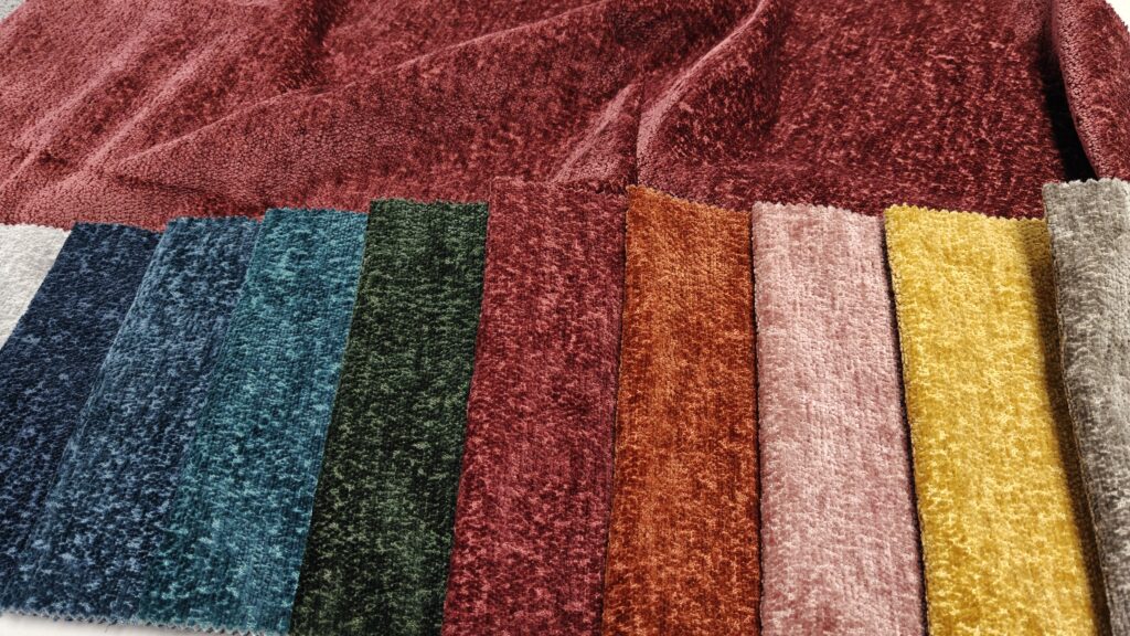 Buklé függöny és kárpit anyag